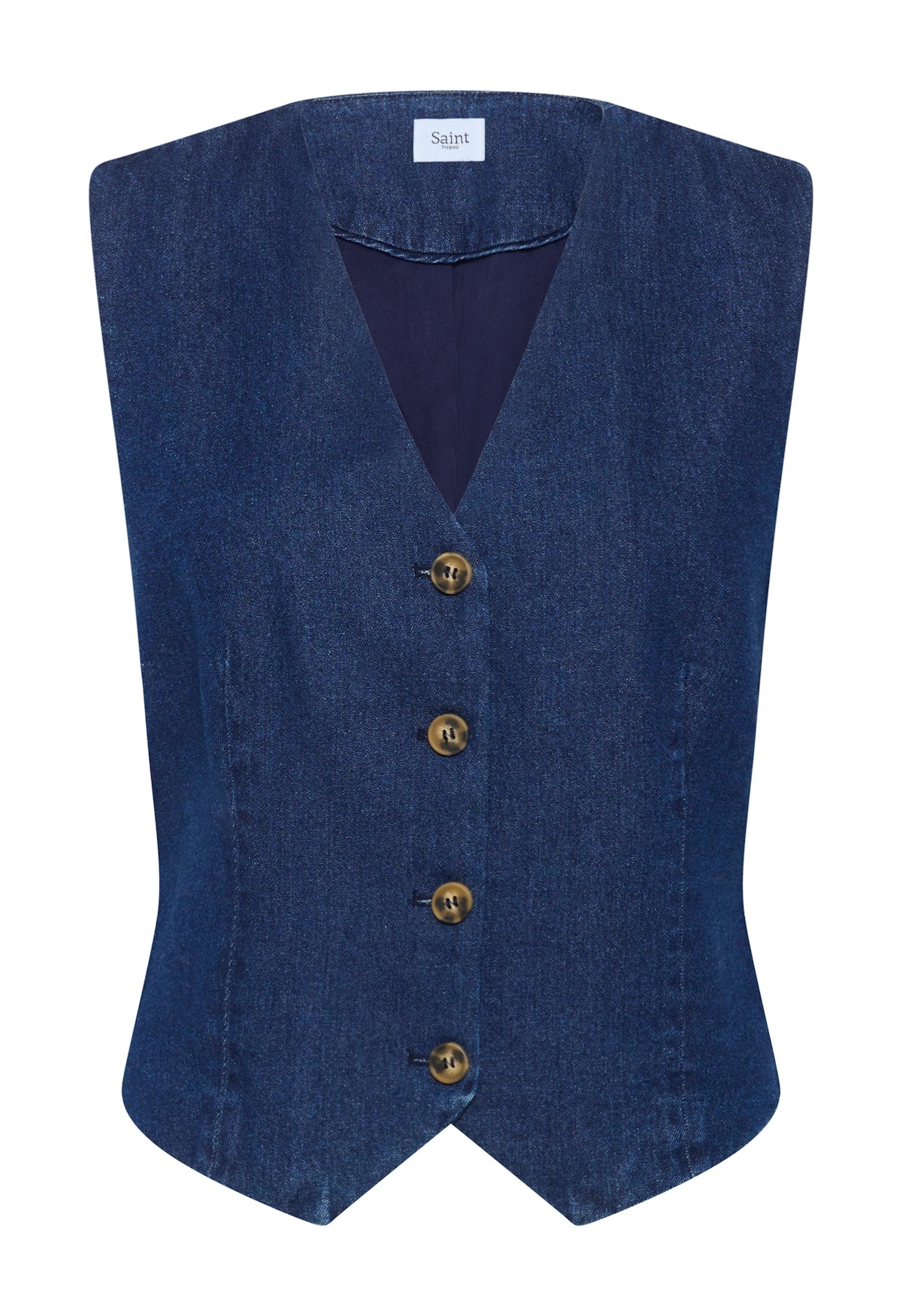 SAINT TROPEZ JaclynSZ Vest - Donkerblauw