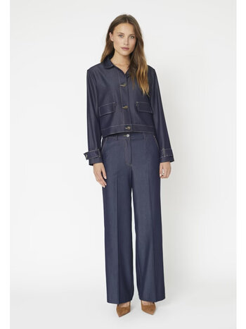 CO'COUTURE Terry CC Denim Pants - Dark Blue