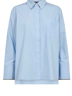 CO'COUTURE Donna CC Fold Cuff Shirt - Pale Blue