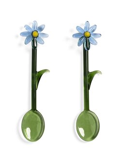 &KLEVERING 2-piece Flora Spoons - Blue