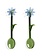 &KLEVERING 2-piece Flora Spoons - Blue