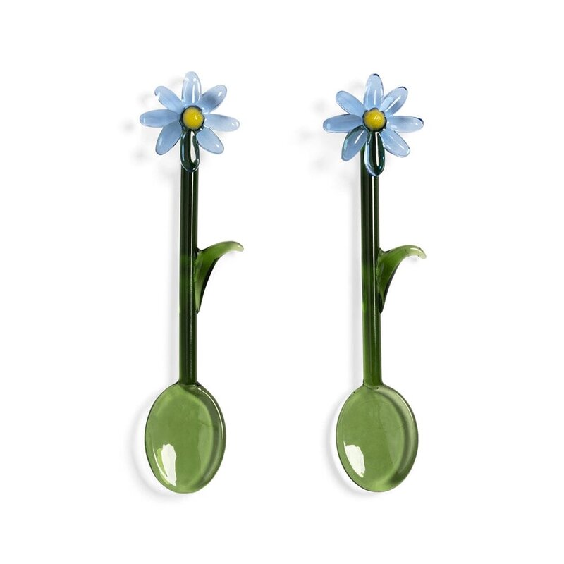 &KLEVERING 2-piece Flora Spoons - Blue