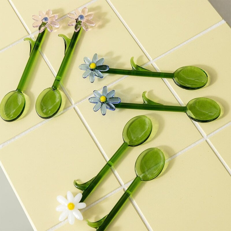 &KLEVERING 2-piece Flora Spoons - Blue