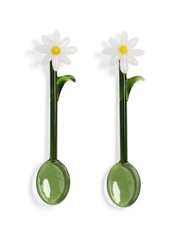 &KLEVERING 2-piece Flora Spoons - White