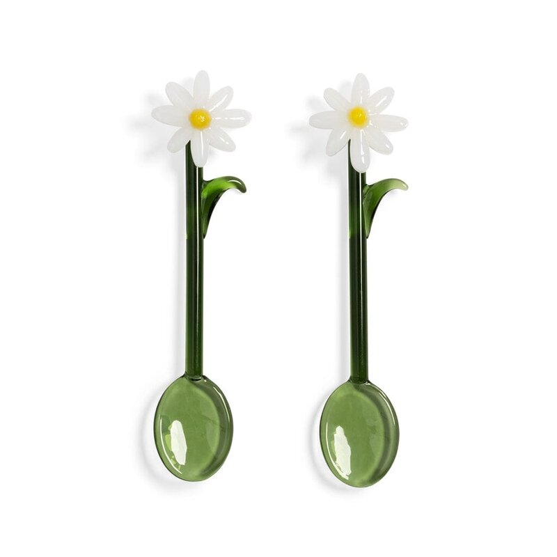 &KLEVERING 2-piece Flora Spoons - White