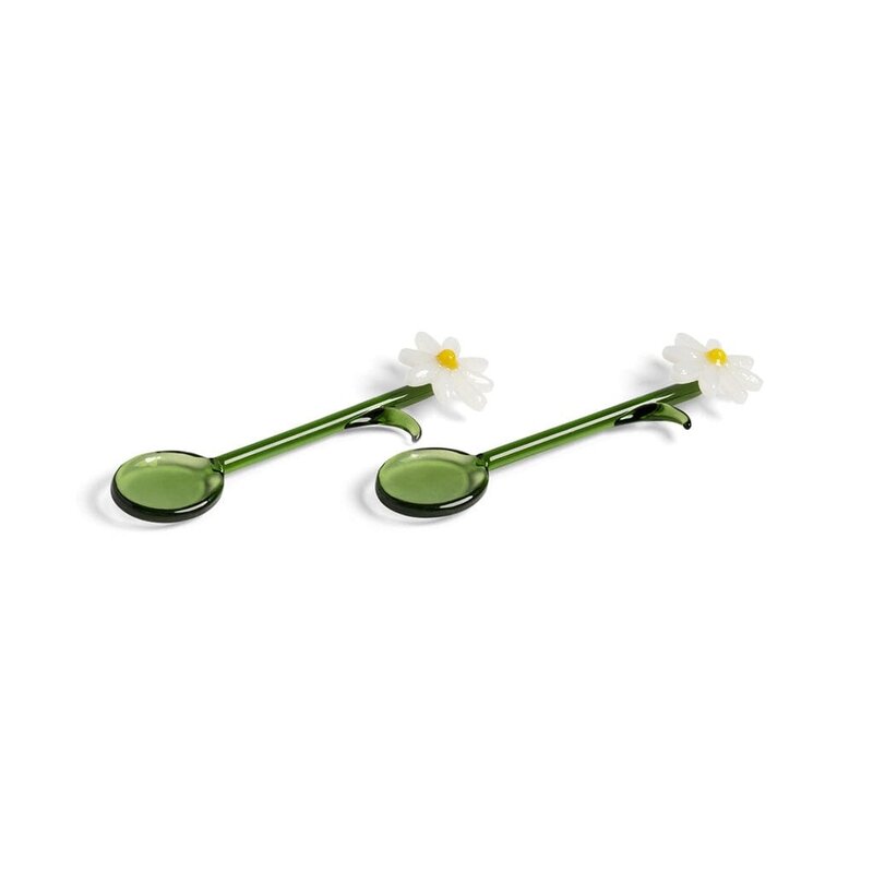&KLEVERING 2-piece Flora Spoons - White