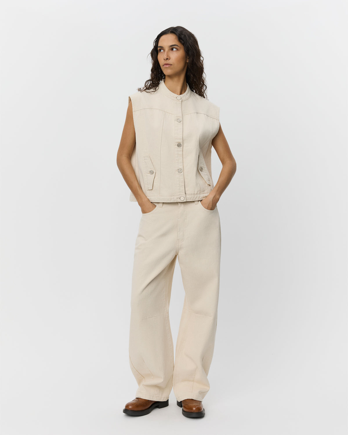 SOFIE SCHNOOR DanaSW Vest - Off White