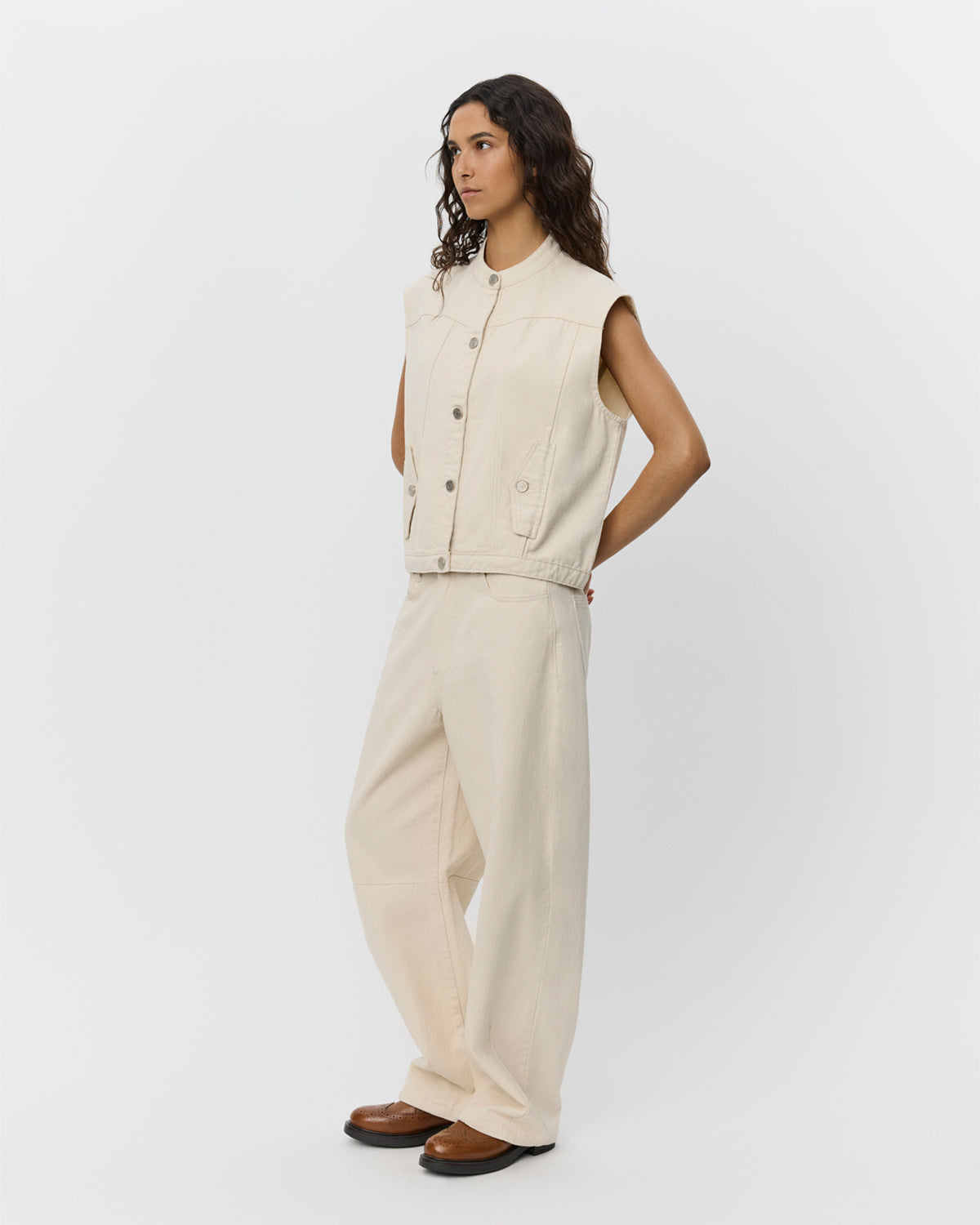 SOFIE SCHNOOR DanaSW Vest - Off White