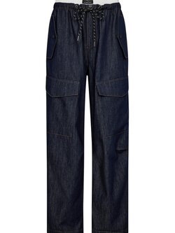 L'AMITIE Pull On Cargo Denim - Dark Blue
