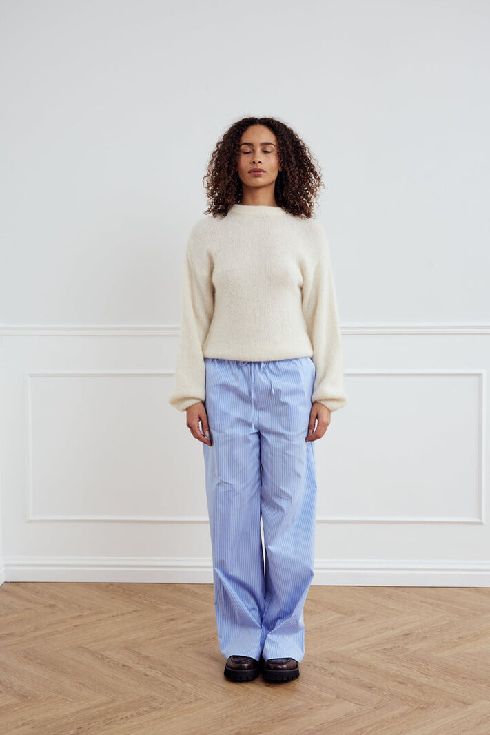 NOELLA Samira Striped Pants - Blue White