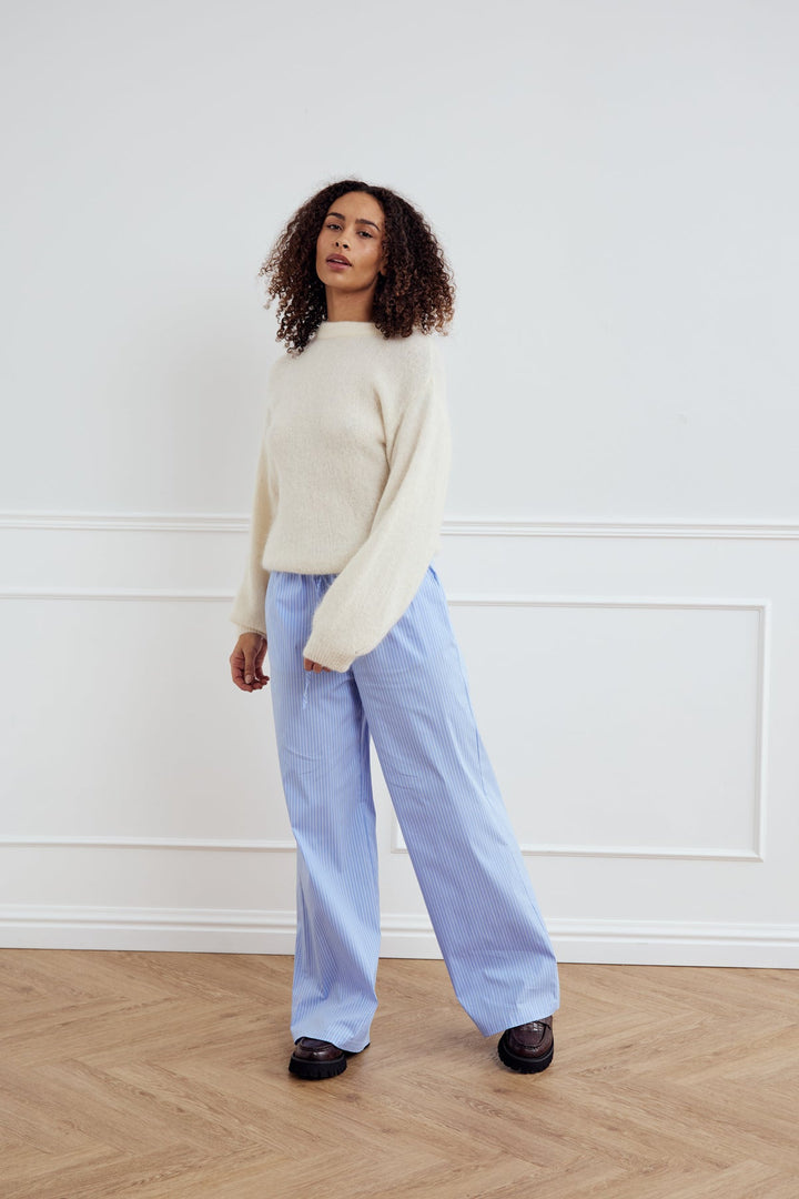 NOELLA Samira Gestreepte Broek - Blauw Wit