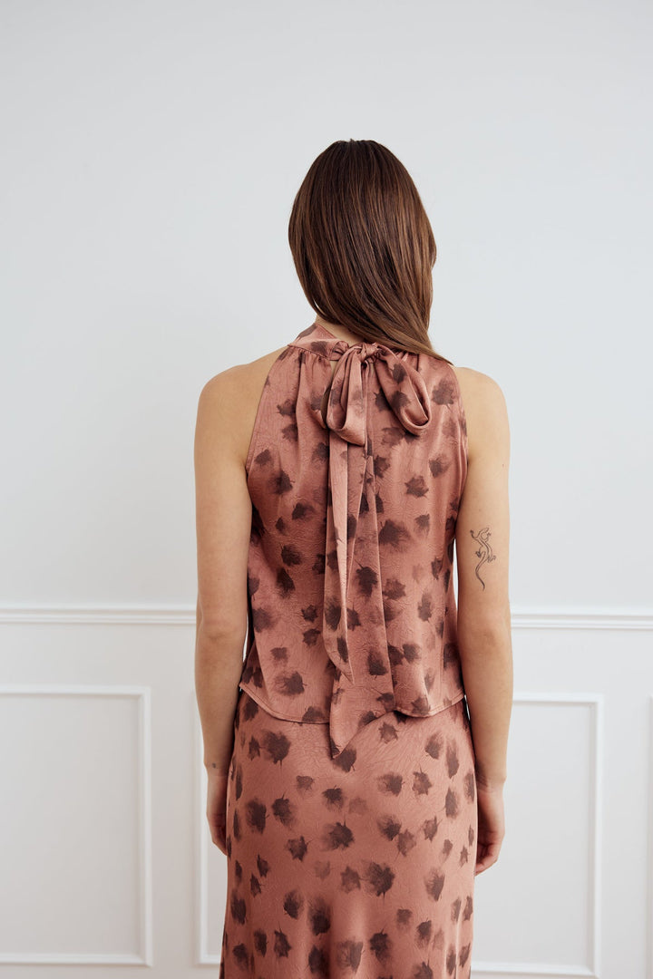 NOELLA Lucinda Cosette Blouse - Rust Print