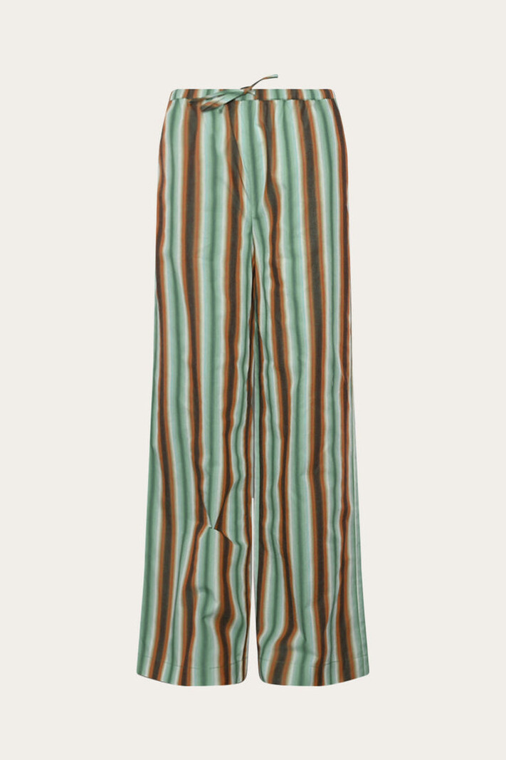 NOELLA Samira Gestreepte Broek - Cosma Groen