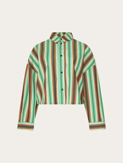 NOELLA Liara Gestreept Shirt - Cosma Groen