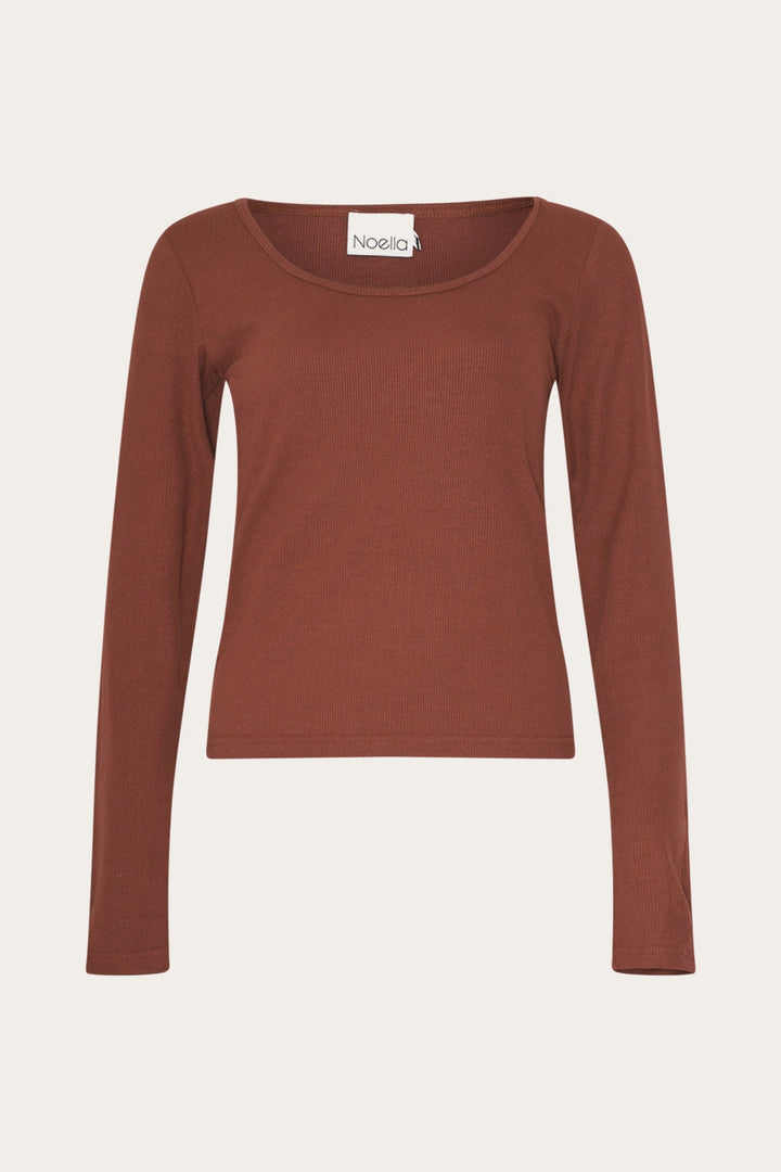 NOELLA Leyton Top - Stofkleurig Mahonie