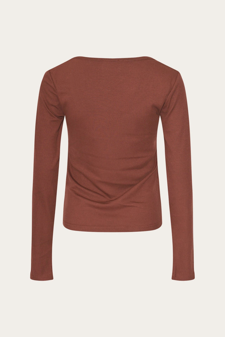 NOELLA Leyton Top - Stofkleurig Mahonie