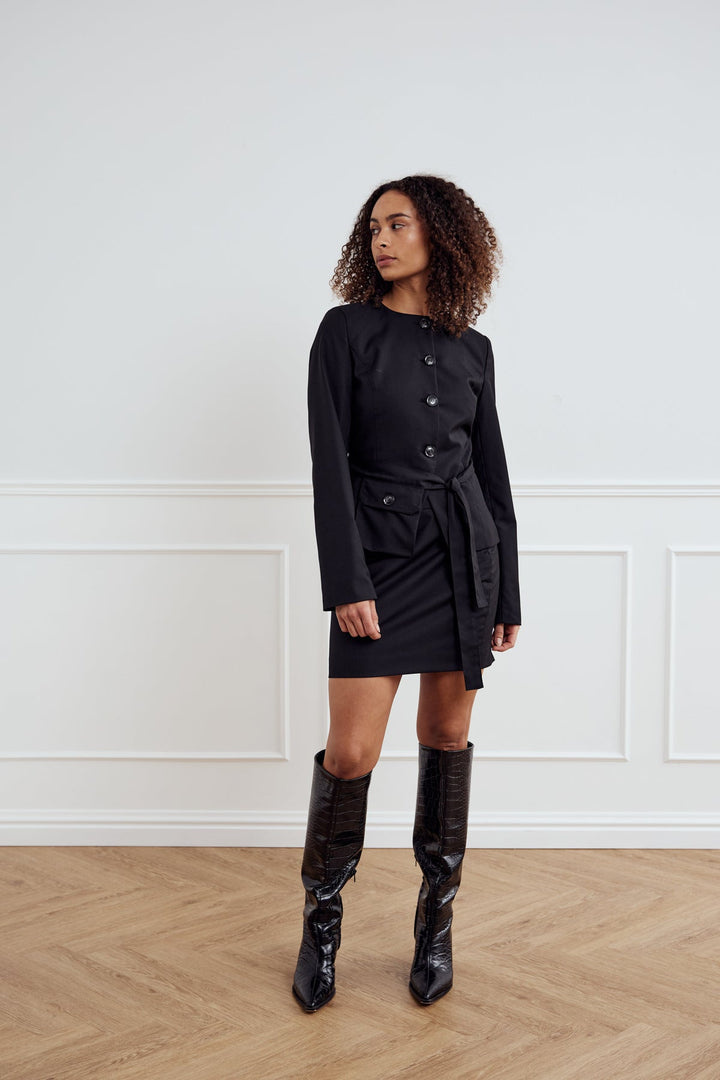 NOELLA Kasaundra LS Blazer - Black