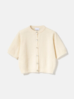 NOELLA Kae SS Knit Cardigan - Oyster Beige
