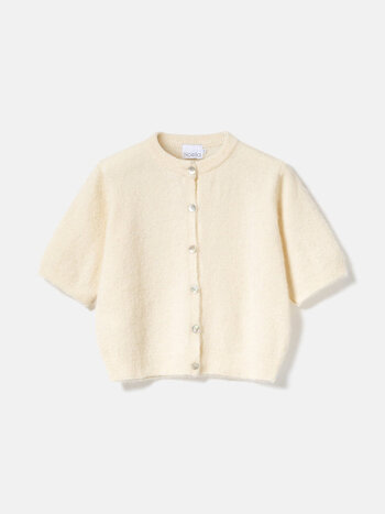 NOELLA Kae SS Knit Cardigan - Oyster Beige
