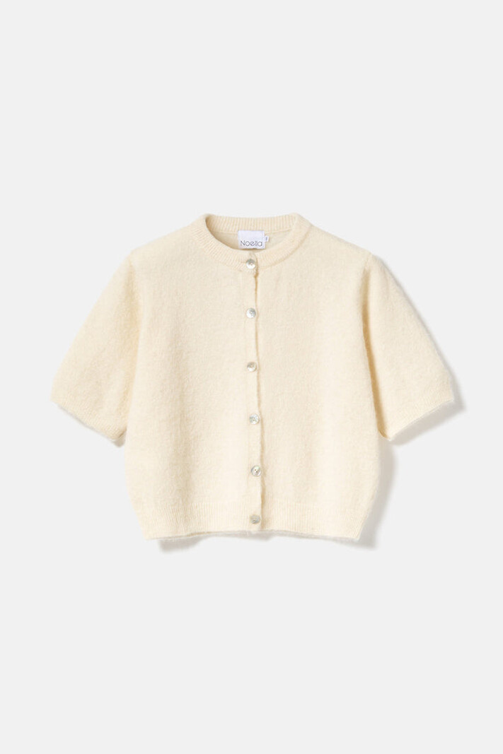 NOELLA Kae SS Knit Cardigan - Oyster Beige