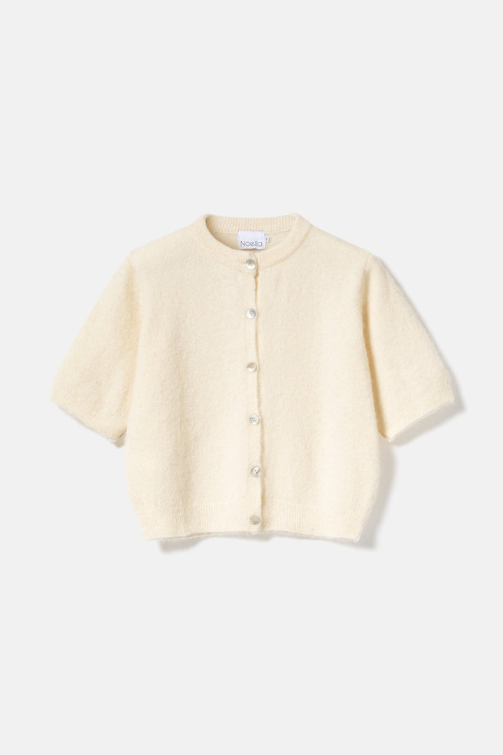 NOELLA Kae SS Knit Cardigan - Oyster Beige
