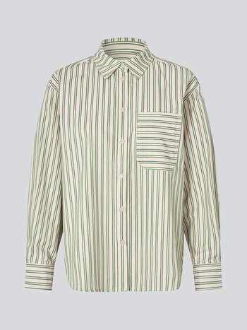 MODSTROM MilleMD Gestreept Shirt - Groen