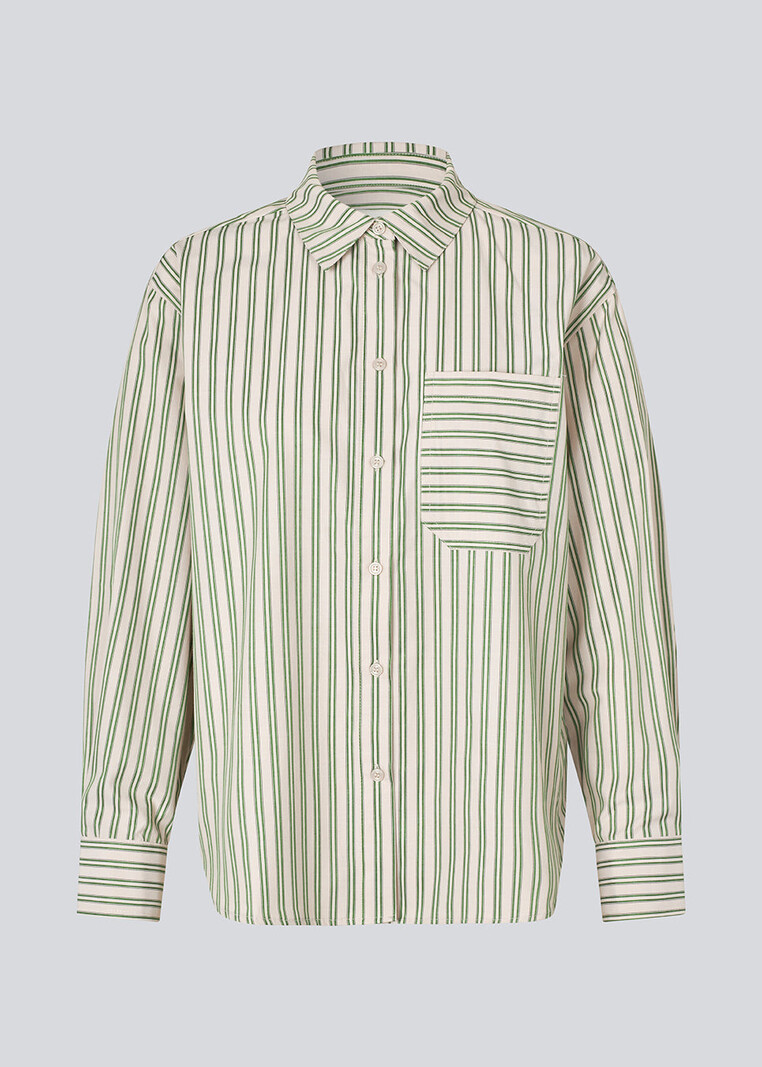 MODSTROM MilleMD Gestreept Shirt - Groen