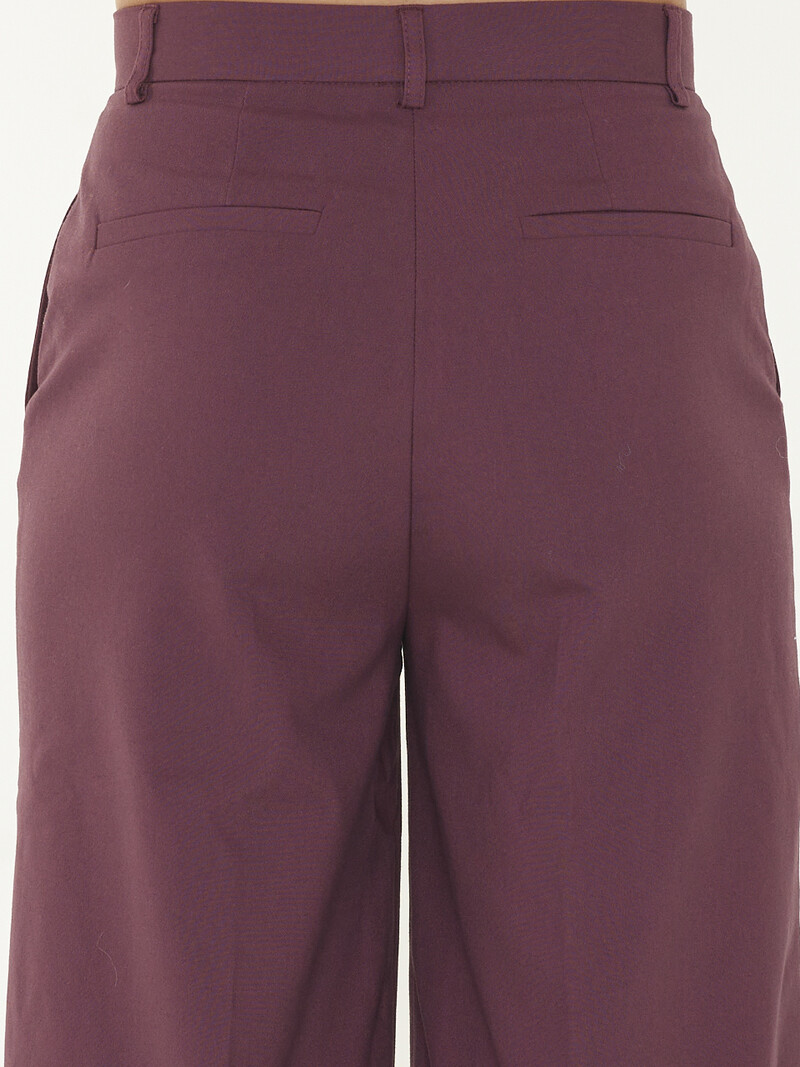 EDITED Teyana Trousers - Berry