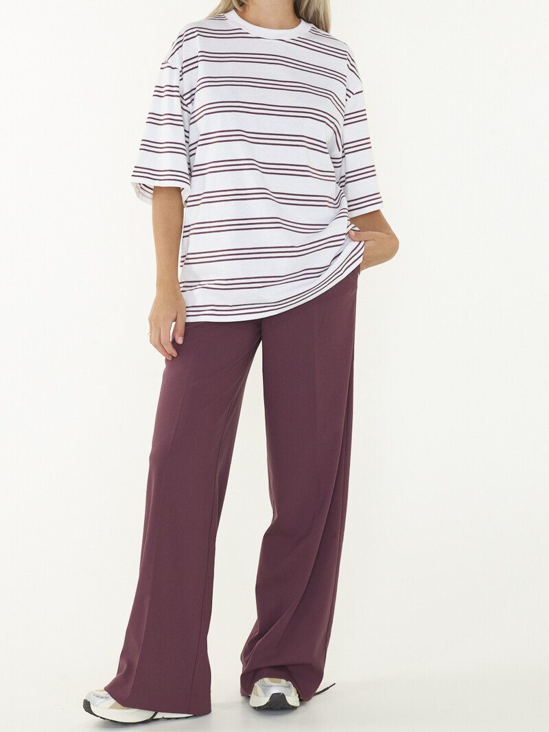 EDITED Teyana Trousers - Berry