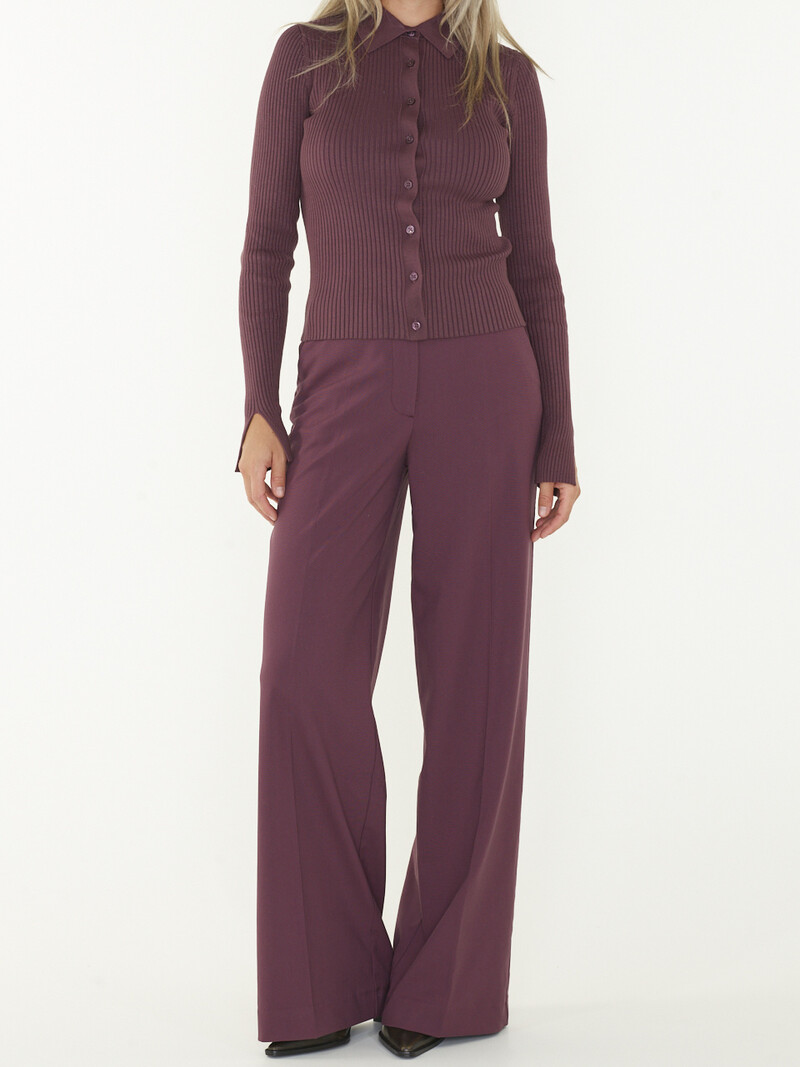 EDITED Teyana Trousers - Berry