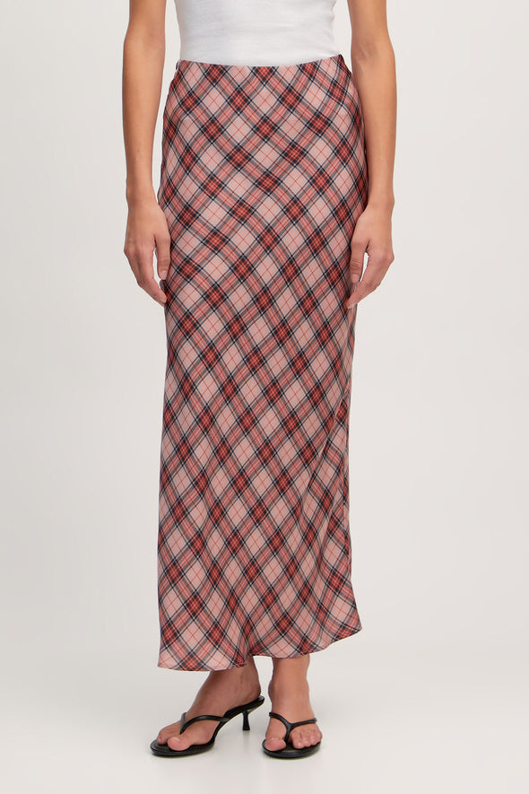 EDITED Silva Checkered Skirt - Pink