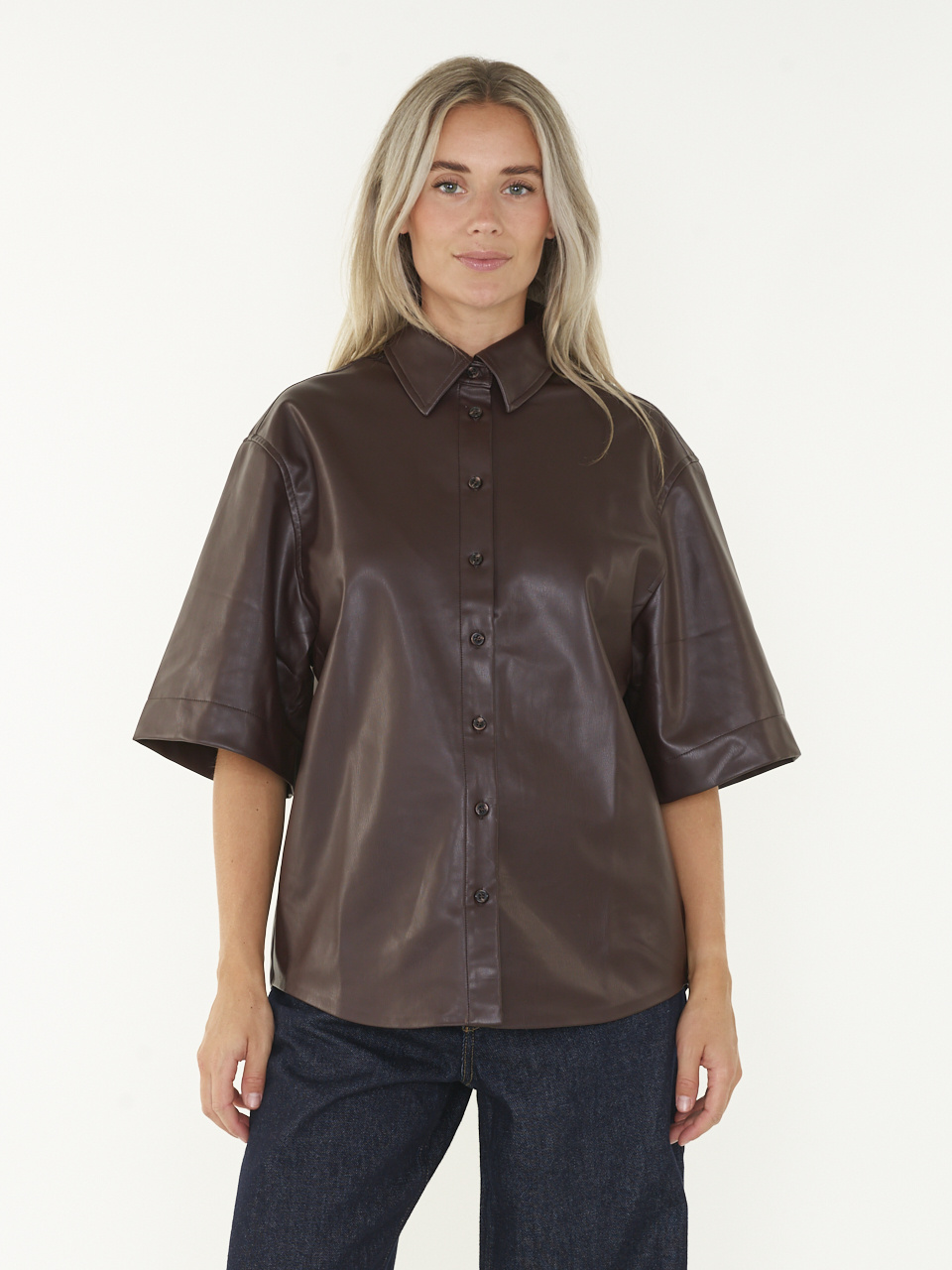 EDITED Jaliyah Shirt - Chocolade Pruim