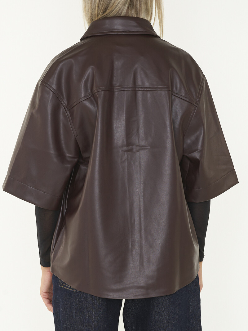 EDITED Jaliyah Shirt - Chocolate Plum