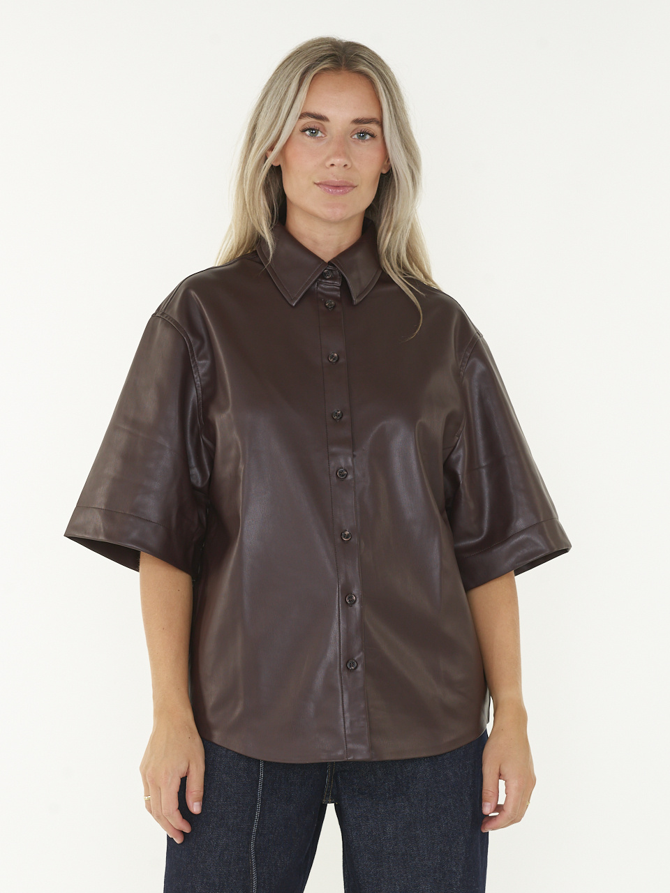 EDITED Jaliyah Shirt - Chocolade Pruim