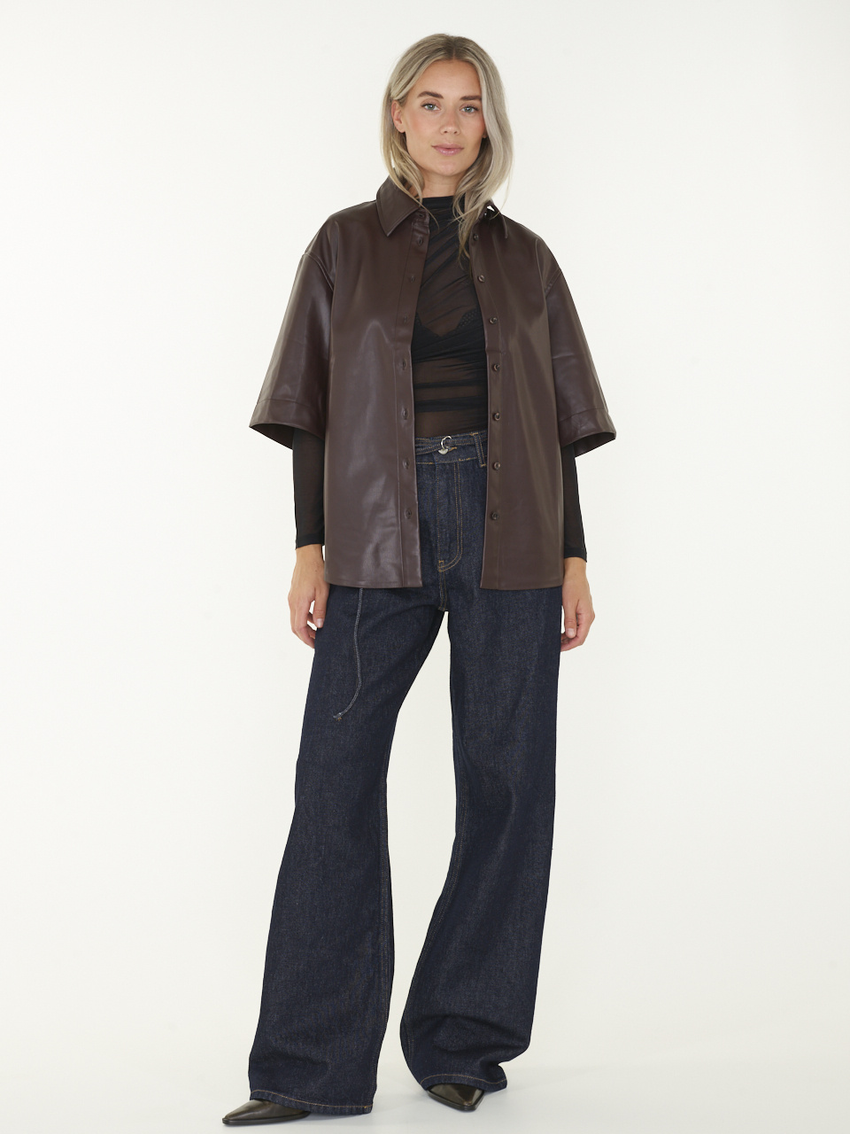 EDITED Jaliyah Shirt - Chocolade Pruim