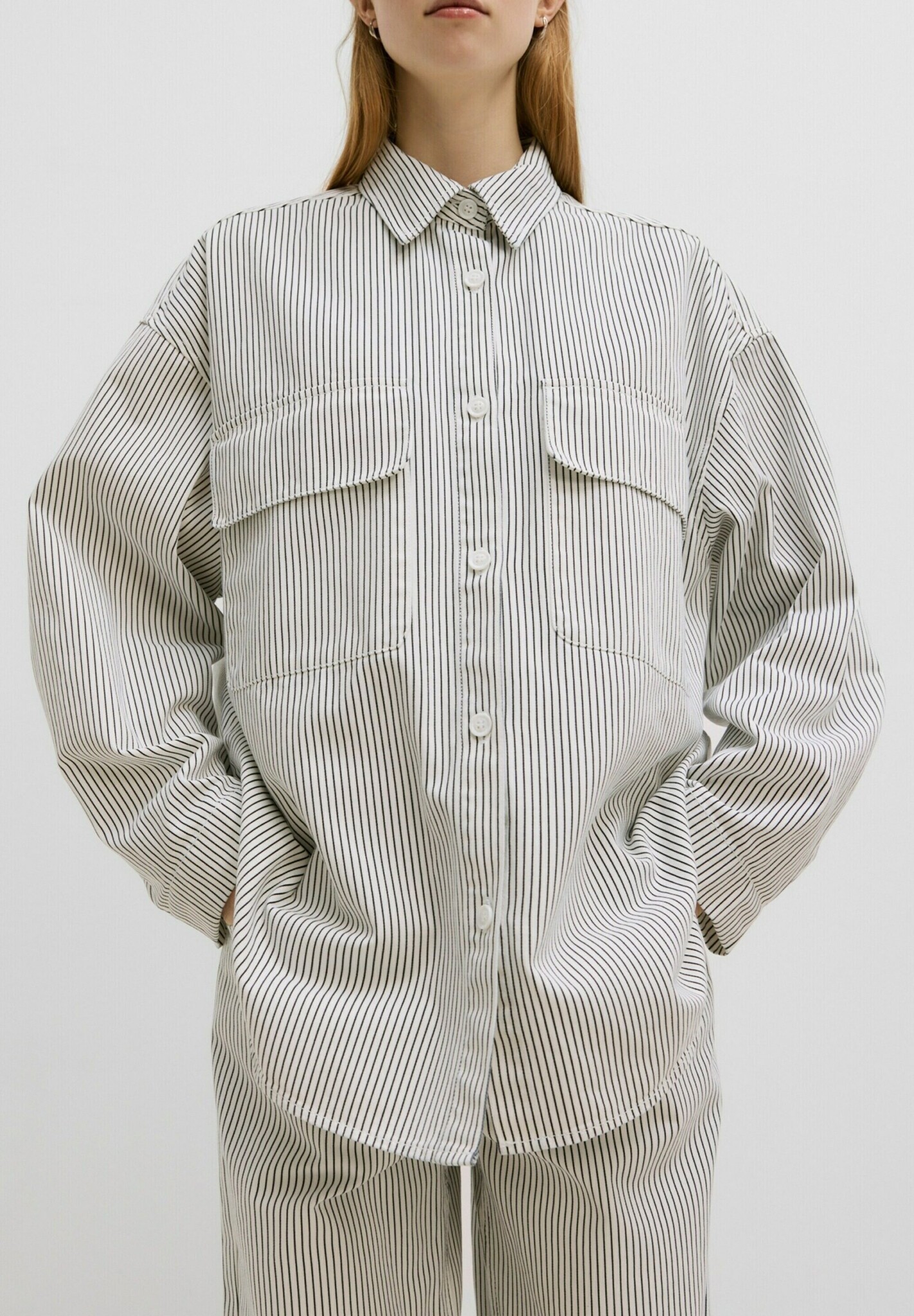 EDITED Anisha Overshirt - Black and White