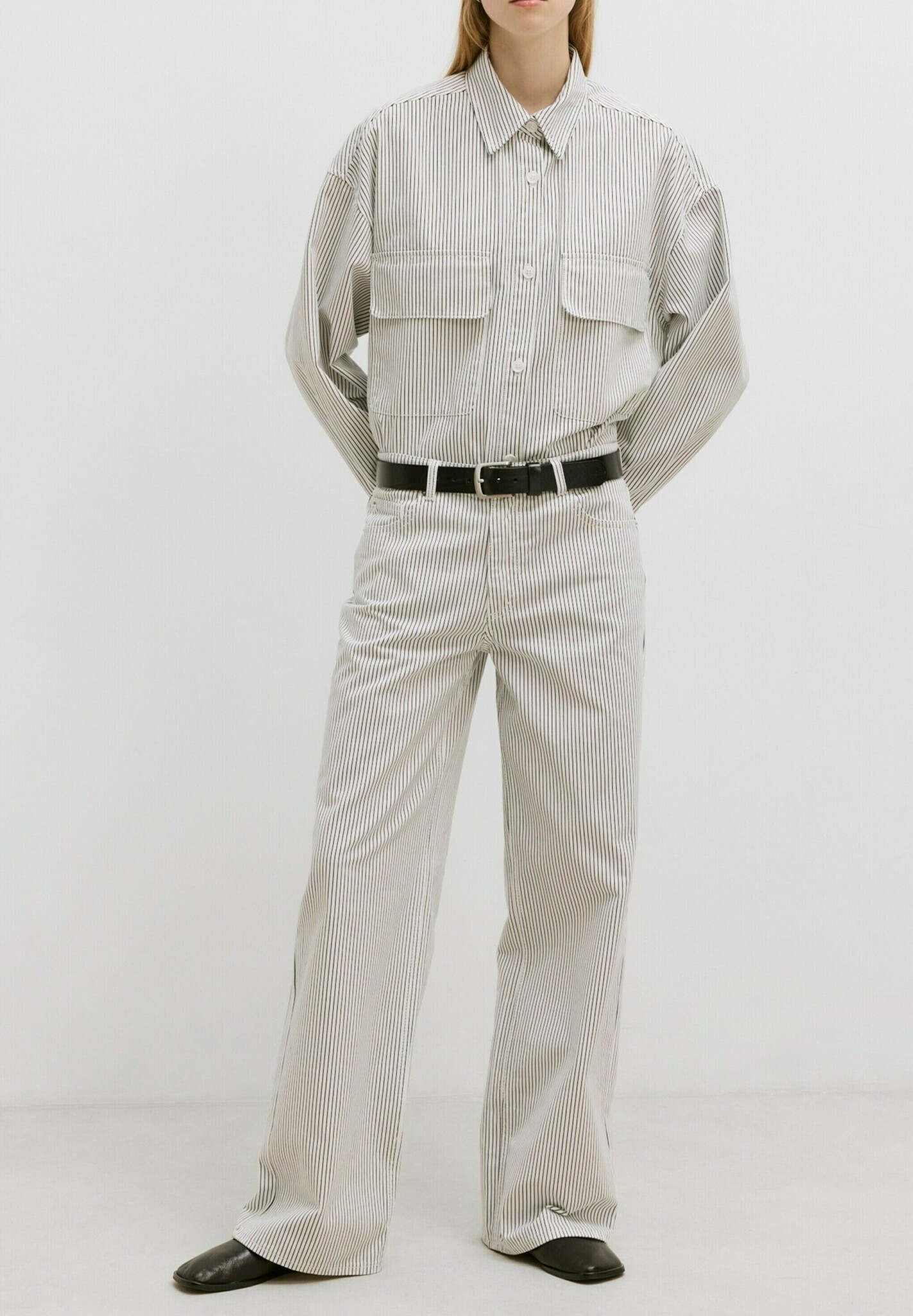 EDITED Anisha Overshirt - Black and White