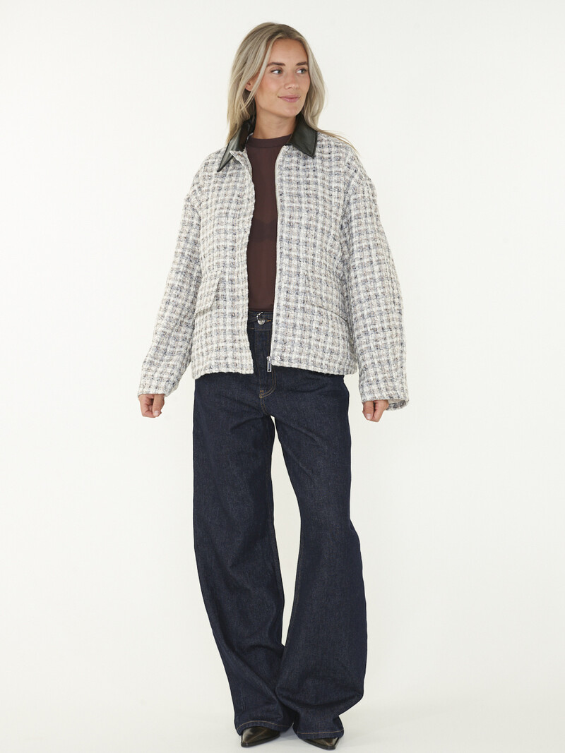 EDITED Xina Tweed Jacket - Off White