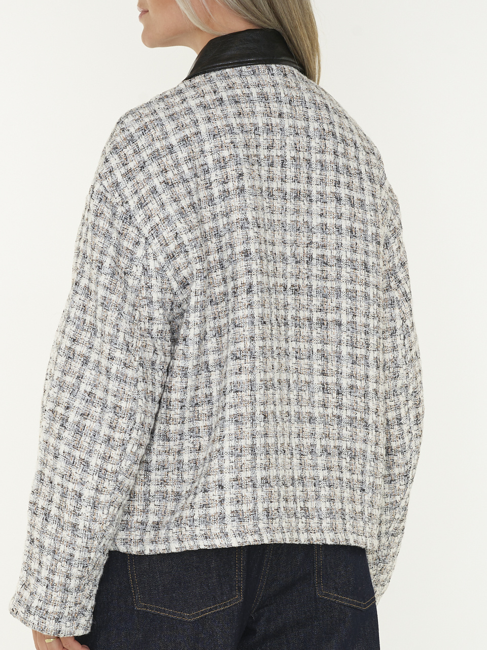 EDITED Xina Tweed Jas - Gebroken Wit