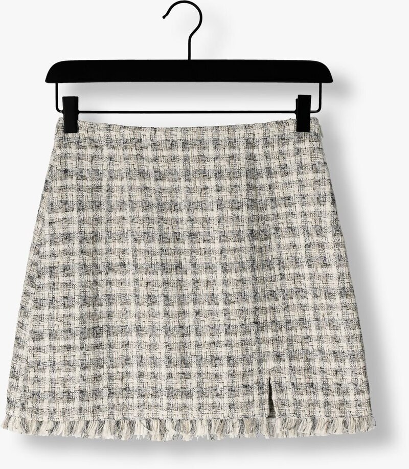 EDITED Ellinor Tweed Skirt - Off White