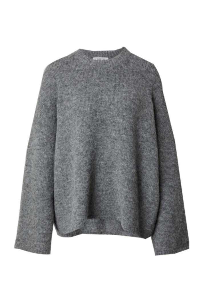 EDITED Oversized Ulva Flower Sweater - Grey