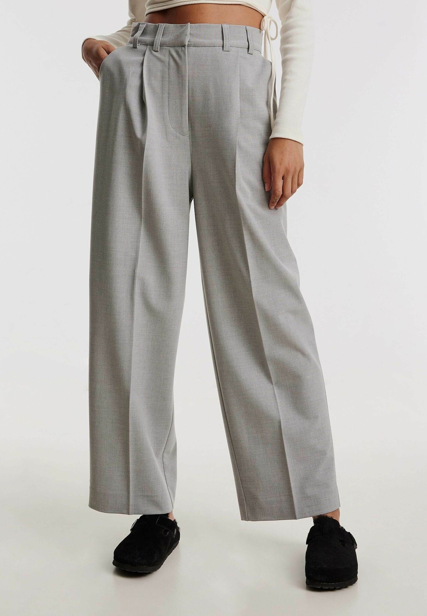 EDITED Kaj Trousers - Grey Melange