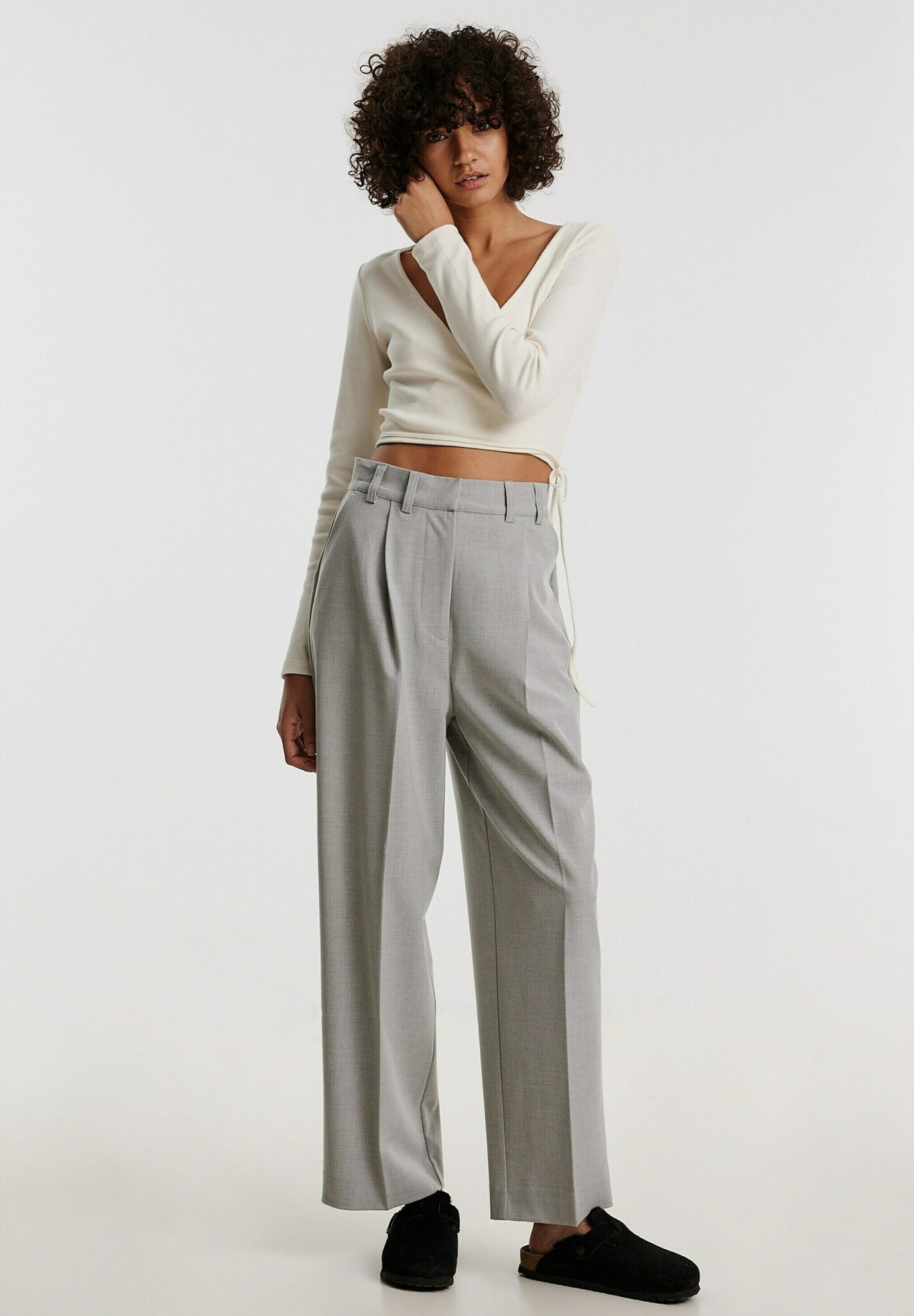 EDITED Kaj Trousers - Grey Melange