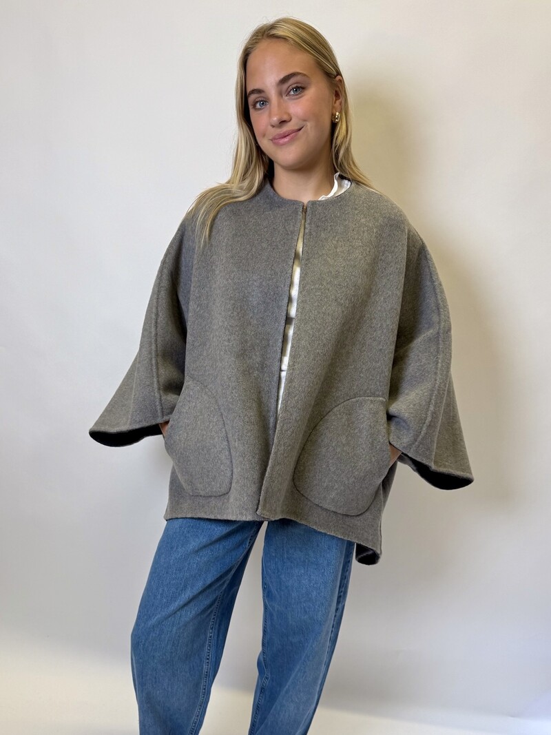 MM Raphaella Jacket Grey Revers TU