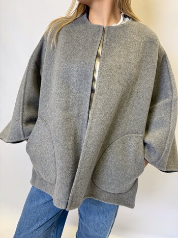 MM Raphaella Jacket Grey Revers TU