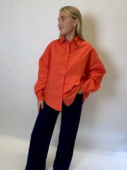 Sens Uniq Pocket Blouse Oranje TU