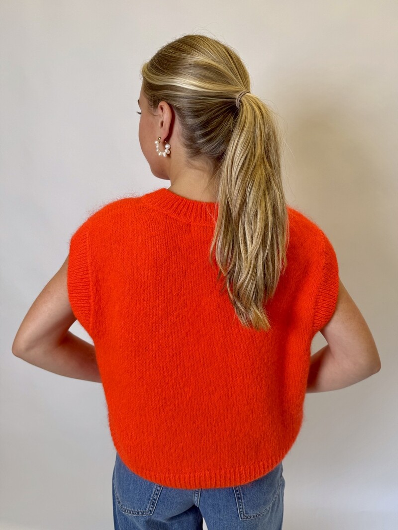 MM Lizette Cardigan Bright Orange