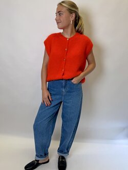 MM Lizette Cardigan Bright Orange