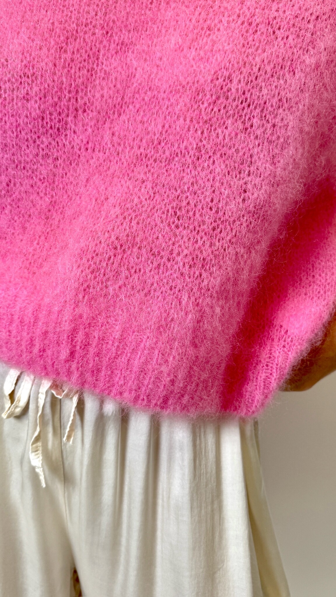 Mohair Debardeur Roze TU