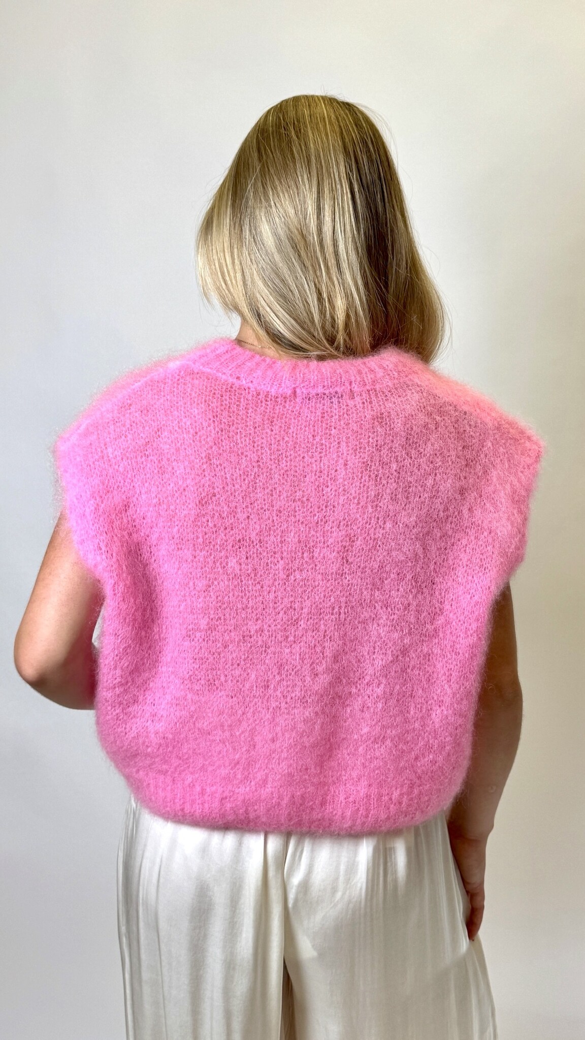 Mohair Debardeur Roze TU